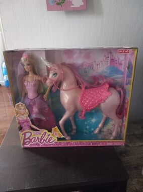 2013 Barbie Princess And Unicorn doll set New In Box